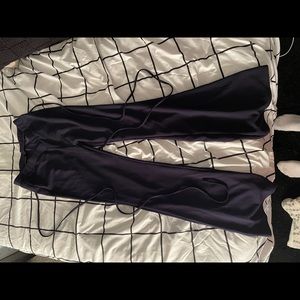 SHEIN crisscross tie back overlap waist flare leg pants!